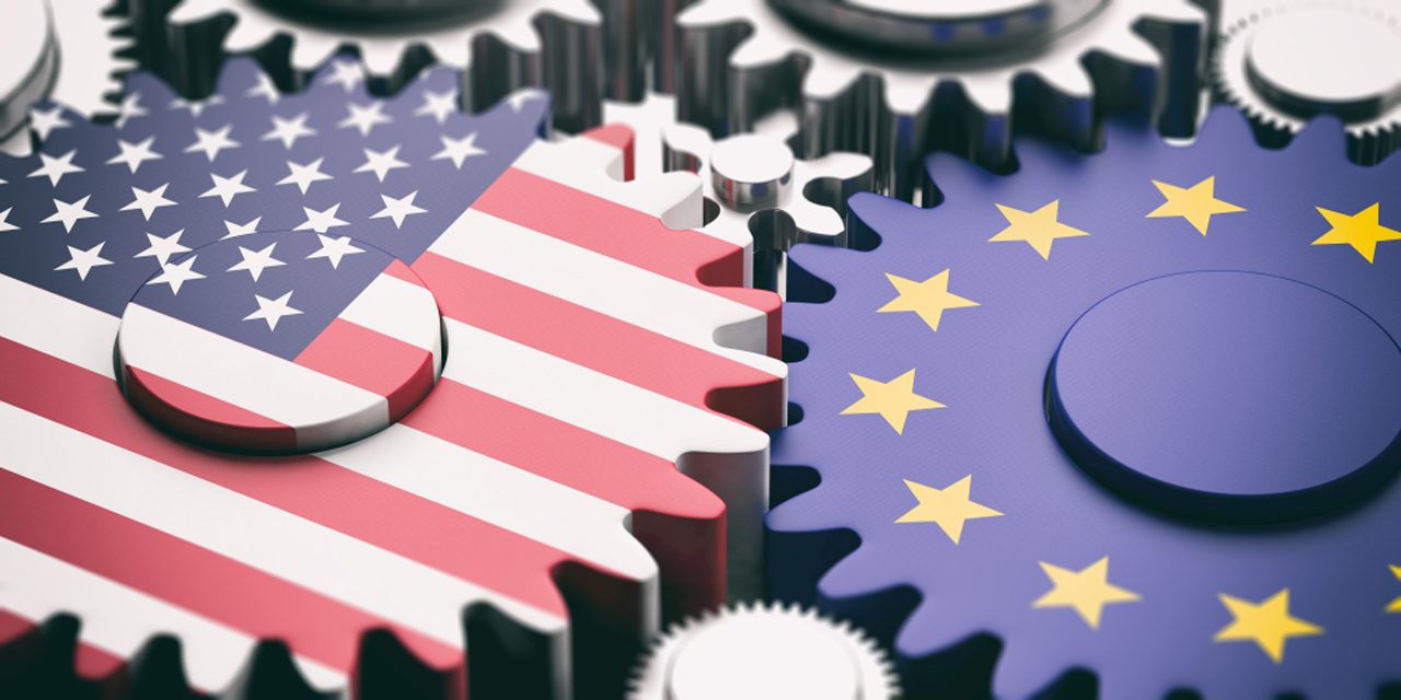 Eu,And,Usa,Relations,Concept.,European,Union,And,Us,Of