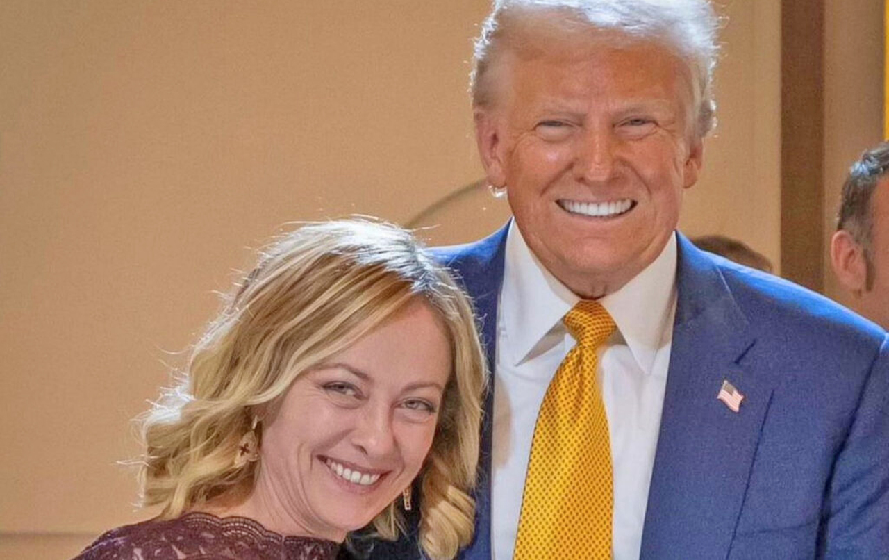 GIORGIA MELONI PRESIDENTE DEL CONSIGLIO, DONALD TRUMP PRESIDENTE USA